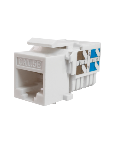 Модуль-вставка Keystone Кат5е, инстр.зад, белый UTP (10-0313): Вставка Keystone Jack RJ-45 в Новошахтинске