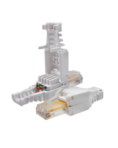 Коннектор 8P8C U/UTP Cat.5e (RJ-45) безинструментальный (10-0218). Разъем RJ-45. SUPRLAN в Новошахтинске