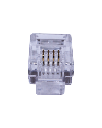 Коннекторы 4P4C (RJ-11) (100шт) (10-0229). Телефонный разъем 4P4C (RJ-11). SUPRLAN в Новошахтинске