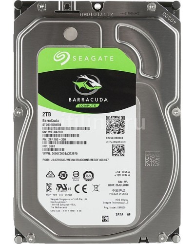 HDD 2000 GB (2 TB) SATA-III Barracuda (ST2000DM008). Жесткий диск (HDD) для видеонаблюдения. Seagate в Новошахтинске