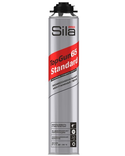 Пена монтажная Sila Pro TopGun 65 STANDARD, 850 мл. Пена монтажная профессиональная. Sila в Новошахтинске