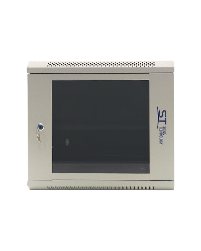 ST-NC9U600 (серый) С ПОЛКОЙ. Шкаф телекоммуникационный 19 настенный 9U. Space Technology в Новошахтинске