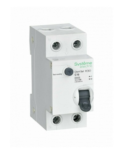 City9 Set 1P+N С 16А 4.5kA 30мА A 230В (C9D55616). Автоматический выключатель дифференциального тока. Systeme Electric в Новошахтинске