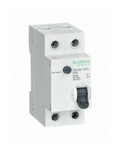 City9 Set 1P+N С 25А 4.5kA 30мА A 230В (C9D55625). Автоматический выключатель дифференциального тока. Systeme Electric в Новошахтинске