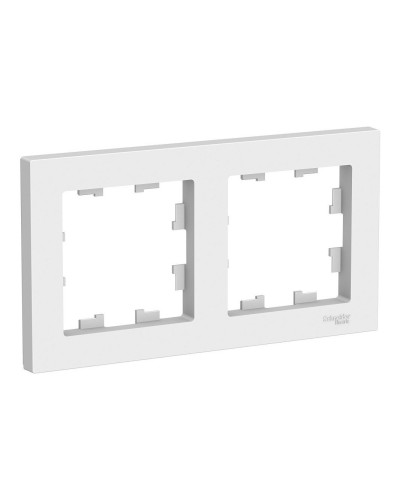 AtlasDesign рамка 2-местная универсальная, белый (ATN000102). Рамка. Systeme Electric в Новошахтинске