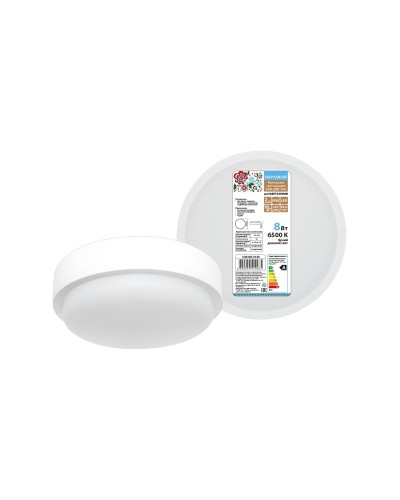 ДПП 3901 8Вт 6500К IP65 белый круг (SQ0366-0148). Светодиодный светильник LED. TDM ЕLECTRIC в Новошахтинске