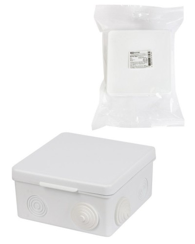 Коробка ОП 100х100х55мм, крышка, IP54, 8вх. (SQ1401-0513). Распаячная коробка. TDM ЕLECTRIC в Новошахтинске