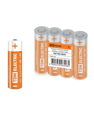 LR6 AA Alkaline 1,5V SR-4 TDM (SQ1702-0034). Элемент питания. TDM ЕLECTRIC в Новошахтинске