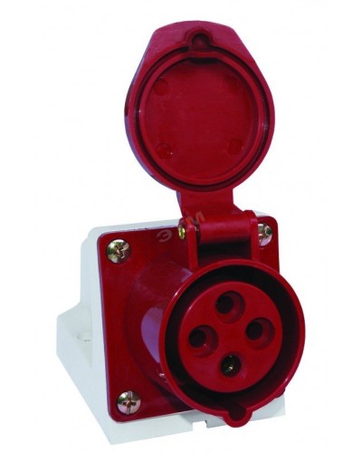 Розетка 114 стационарная 3Р+РЕ 16А 380В IP44 (SQ0602-0002). Розетка. TDM ЕLECTRIC в Новошахтинске
