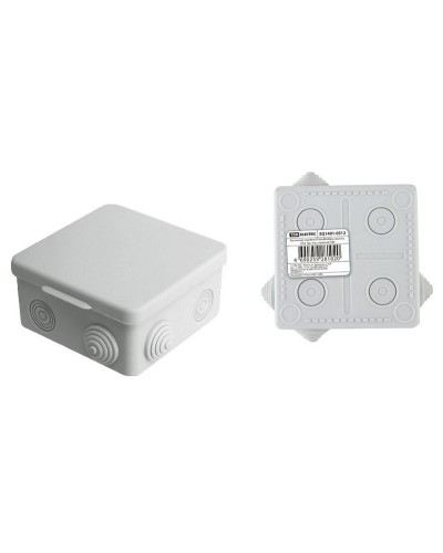 Коробка ОП 80х80х50мм, крышка, IP54, 7вх. (SQ1401-0512). Распаячная коробка. TDM ЕLECTRIC в Новошахтинске