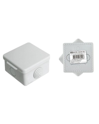 Коробка ОП 65х65х50мм, крышка, IP54, 4вх (SQ1401-0511). Распаячная коробка. TDM ЕLECTRIC в Новошахтинске