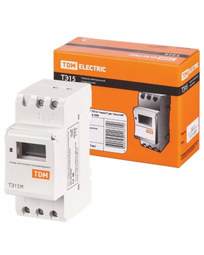 ТЭ15М-1мин/7дн-32on/off-30А-DIN TDM (SQ1503-0037). Таймер электронный. TDM ЕLECTRIC в Новошахтинске