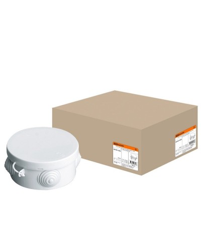 Коробка ОП D85х40мм, крышка, IP54, 4вх. (SQ1401-0502). Распаячная коробка. TDM ЕLECTRIC в Новошахтинске