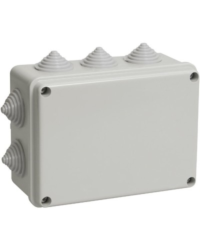 Коробка ОП 150х110х70мм, крышка, IP55, 10 гермовводов (SQ1401-1242). Распаячная коробка. TDM ЕLECTRIC в Новошахтинске
