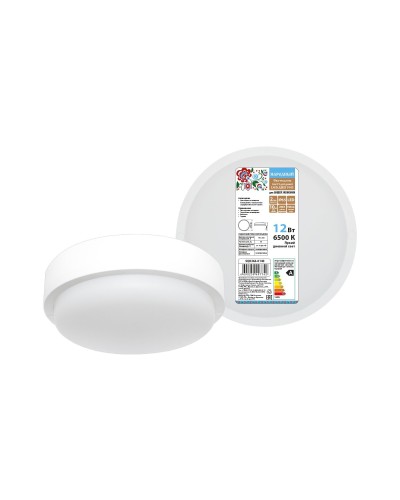 ДПП 3901 12Вт 6500К IP65 белый круг (SQ0366-0140). Светодиодный светильник LED. TDM ЕLECTRIC в Новошахтинске