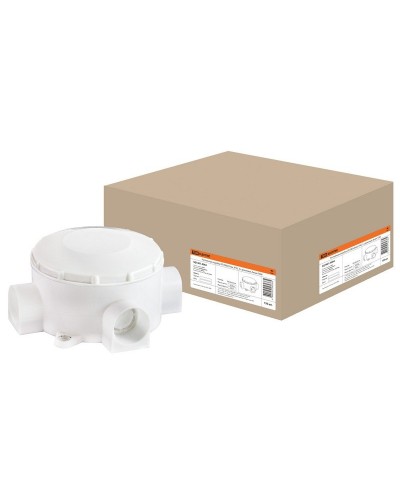 Распаячная коробка ОП D80х35мм, IP42, 3-х рожковая, белая TDM (SQ1401-4004). Распаячная коробка ОП. TDM ЕLECTRIC в Новошахтинске