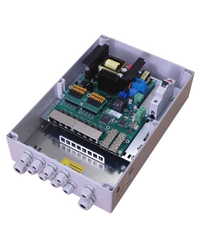 TFortis PSW-2G8F+. Коммутатор для подключения 8 камер. TFortis в Новошахтинске