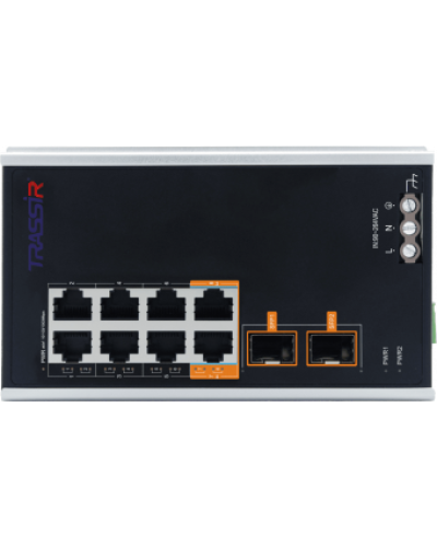 TR-NS15102S-130-8POE. Коммутатор с PoE. Trassir в Новошахтинске