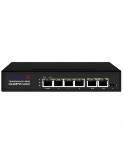 TR-NS1406-65-4POE. Коммутатор с PoE. Trassir в Новошахтинске