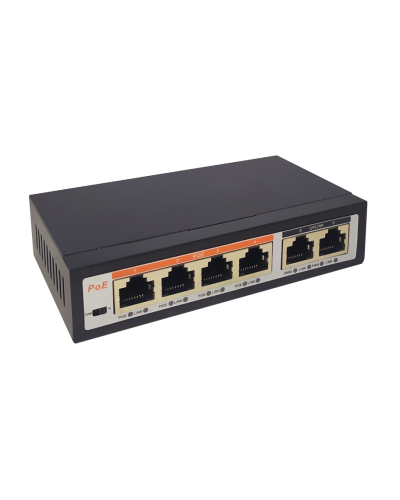 TI-204P, SIP коммутатор. Коммутатор с питанием по PoE. True-IP в Новошахтинске