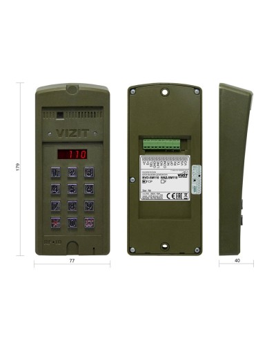 БВД-SM110FCP. Вызывная панель видеодомофона. VIZIT в Новошахтинске