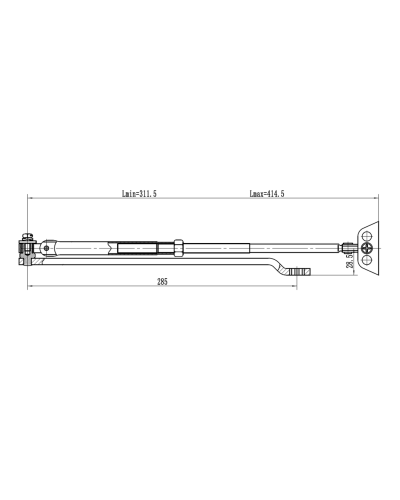 Рычаг-503 LONG. Рычаг удлиненный для доводчиков. VIZIT в Новошахтинске