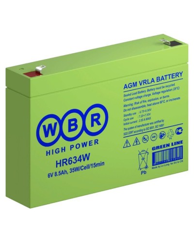 WBR HR634W. Аккумулятор герметичный свинцово-кислотный. WBR в Новошахтинске