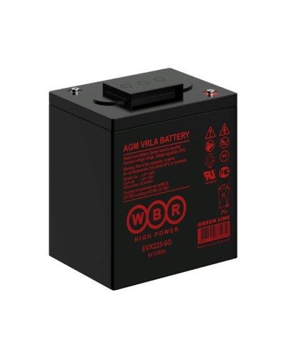 WBR EVX225-6G. Аккумулятор герметичный свинцово-кислотный. WBR в Новошахтинске