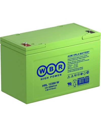 WBR HRL12390W. Аккумулятор герметичный свинцово-кислотный. WBR в Новошахтинске