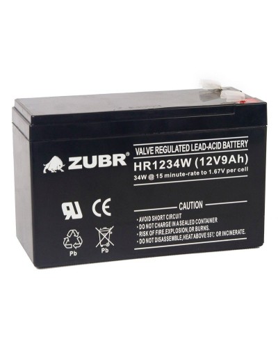 ZUBR HR 1234W (12V, 9Ah). Аккумулятор герметичный свинцово-кислотный. ZUBR в Новошахтинске