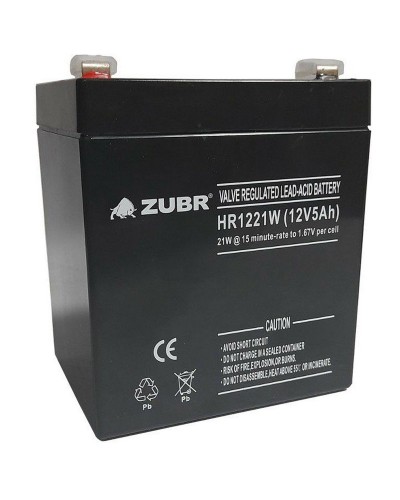 ZUBR HR 1221W (12V, 5Ah). Аккумулятор герметичный свинцово-кислотный. ZUBR в Новошахтинске