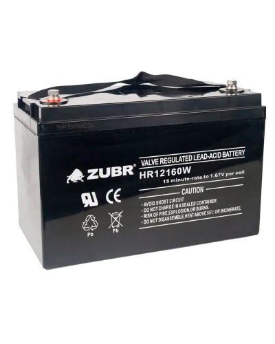 ZUBR HR 12160W (12V, 45Ah). Аккумулятор герметичный свинцово-кислотный. ZUBR в Новошахтинске