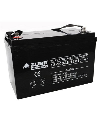 ZUBR MARINE GEL NPG 12-100 (12V, 100Ah). Аккумулятор герметичный свинцово-кислотный. ZUBR в Новошахтинске