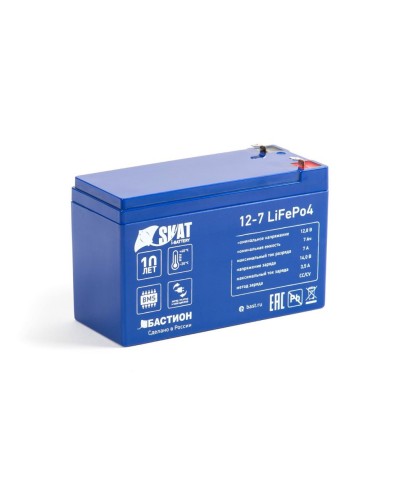 Skat i-Battery 12-7 LiFePo4 (645). Li-Ion аккумулятор. Бастион в Новошахтинске
