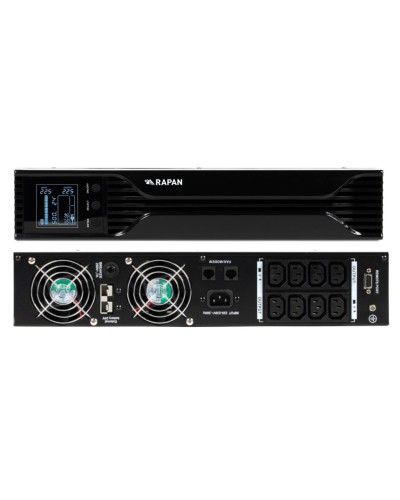 RAPAN-UPS 1000 RACK+2х9Ah (RAPAN-UPS 1000-RACK-IN-2х9-E) (8958). Бесперебойный источник питания. Бастион в Новошахтинске