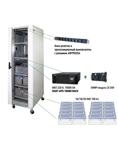 SKAT UPS 10000 SNMP (484). Комплекс бесперебойного питания. Бастион в Новошахтинске