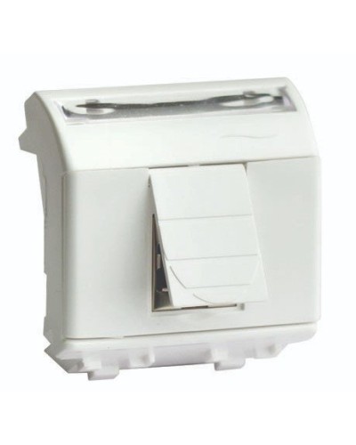 Розетка RJ-45 Brava 2 модуля слоновая кость (75450S): Розетка компьютерная с двумя разъёмами в Новошахтинске