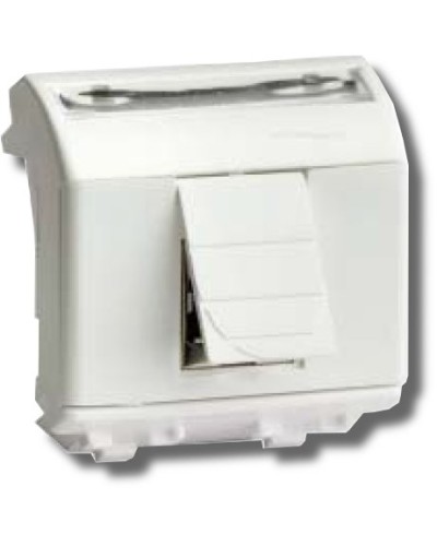 Розетка RJ-45 Brava 2 модуля белая (76655B): Розетка компьютерная с двумя разъёмами в Новошахтинске