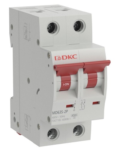 YON max MD63S 2P 40А 4,5кА C (MD63S-2PC40). Автоматический выключатель. ДКС в Новошахтинске