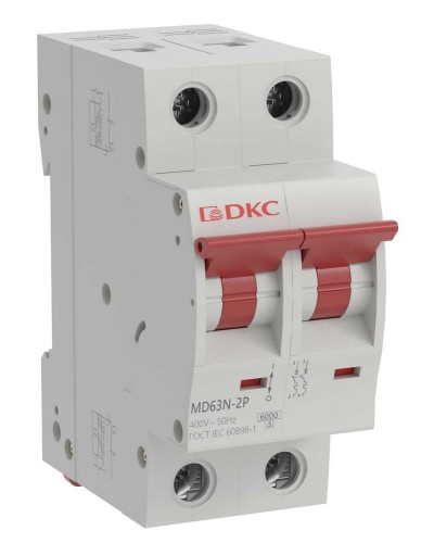 YON max MD63N 2P 20А 6кА C (MD63N-2PC20). Автоматический выключатель. ДКС в Новошахтинске