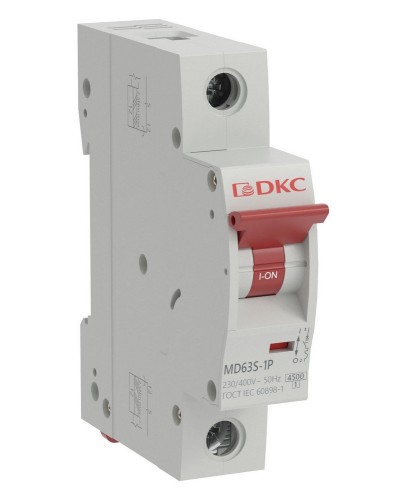 YON max MD63S 1P 25А 4,5кА C (MD63S-1PC25). Автоматический выключатель. ДКС в Новошахтинске