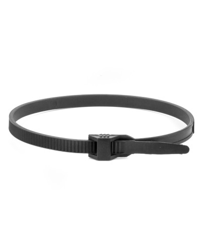 Хомут 9x180 P6.6 черный (100шт) (26501SR): Хомут с плоским замком в Новошахтинске