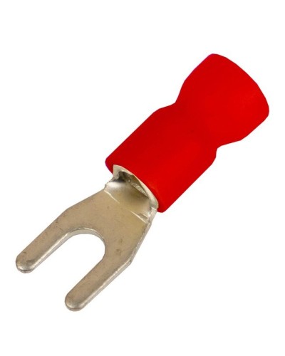Наконечник вилочный НВИ 0,25-1,5 М4 (D4,3мм) (100 шт) (2A14P-EE-PVC). Наконечник вилочный с изолированным фланцем ПВХ. ДКС в Новошахтинске