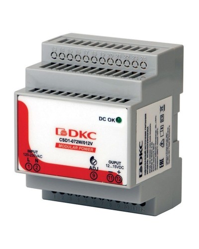 Источник питания однофазный, 72Вт, 3А, 24В (XCSD1072W024VAA). Источник питания  MODULAR POWER однофазный. ДКС в Новошахтинске