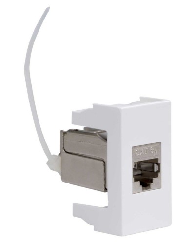 Розетка RJ-45 Viva 1 модуль кат.6A белая (45078). Розетка компьютерная экранированная с одним разъёмом. ДКС в Новошахтинске