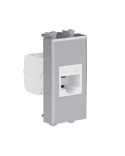 Розетка RJ-45, кат.5E, Avanti, 1 модуль, закаленная сталь (4404661): Розетка компьютерная модульная в Новошахтинске