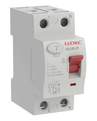 YON MAX MDL100 ВДТ, 2P, 30mA, 40A, АС (MDL100-2P2-40-AC). Автоматический выключатель дифференциальный (УЗО). ДКС в Новошахтинске