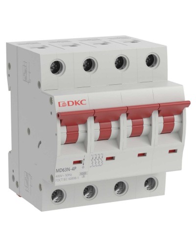 YON max MD63N 4P 10А 6кА C (MD63N-4PC10). Автоматический выключатель. ДКС в Новошахтинске