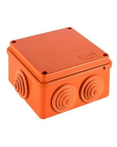 Коробка JBS100 100х100х55, 6 вых., 10P (1,5-6мм²) (43497HF): Коробка монтажная, огнестойкая, без галогена в Новошахтинске