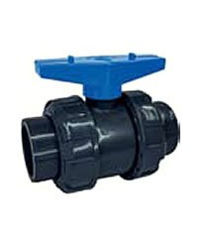 Ecoplast кран шаровый d25 (уплотнение TPV, остальное EPDM) с муфтовым окончанием (49447). Кран шаровый. Экопласт в Новошахтинске